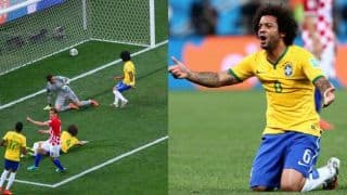 Marcelo own goal in FIFA World Cup 2014 match incurs Brazil fans' ire for Twitter namesake